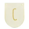 Buchstaben Holzwimpel C