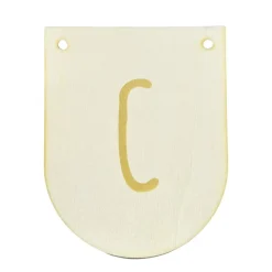 Buchstaben Holzwimpel C