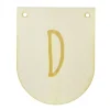 Buchstaben Holzwimpel D