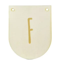Buchstaben Holzwimpel F