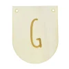 Buchstaben Holzwimpel G