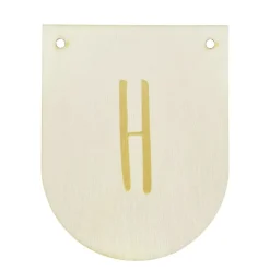 Buchstaben Holzwimpel H