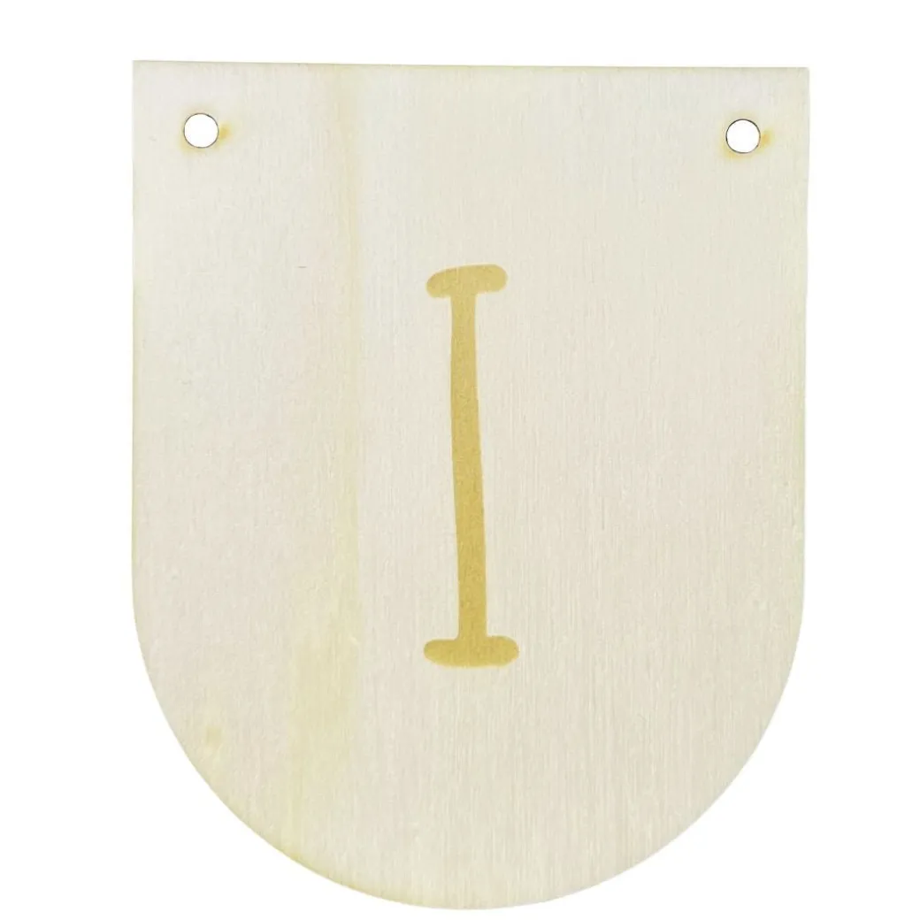 Buchstaben Holzwimpel I