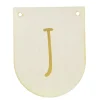 Buchstaben Holzwimpel J