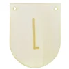 Buchstaben Holzwimpel L