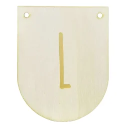 Buchstaben Holzwimpel L