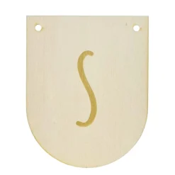 Buchstaben Holzwimpel S