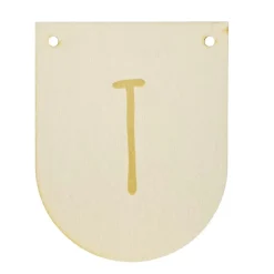 Buchstaben Holzwimpel T