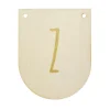 Buchstaben Holzwimpel Z