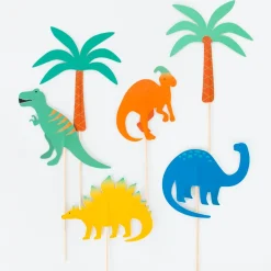 Caketopper Dino-Party 6 Stk.