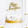 Caketopper "Happy New Year" Gold Papier