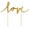 Caketopper "love" Gold
