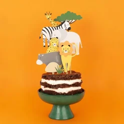 Caketopper Safari-Party 8 Stk.