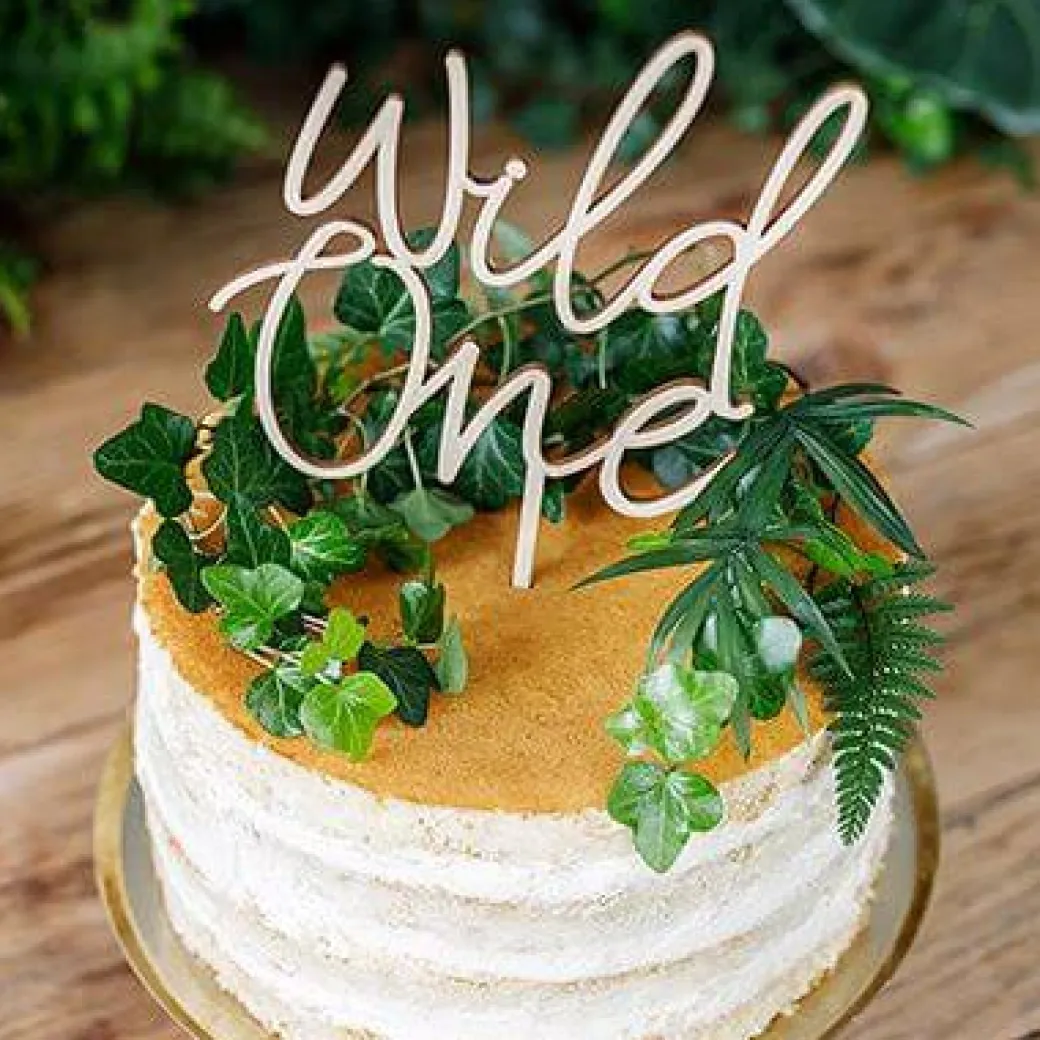 Caketopper "Wild One" Holz