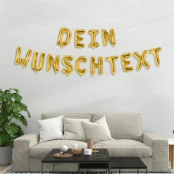 Dein Ballon-Wunschtext Gold