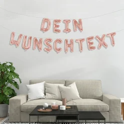Dein Ballon-Wunschtext Roségold
