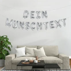 Dein Ballon-Wunschtext Silber
