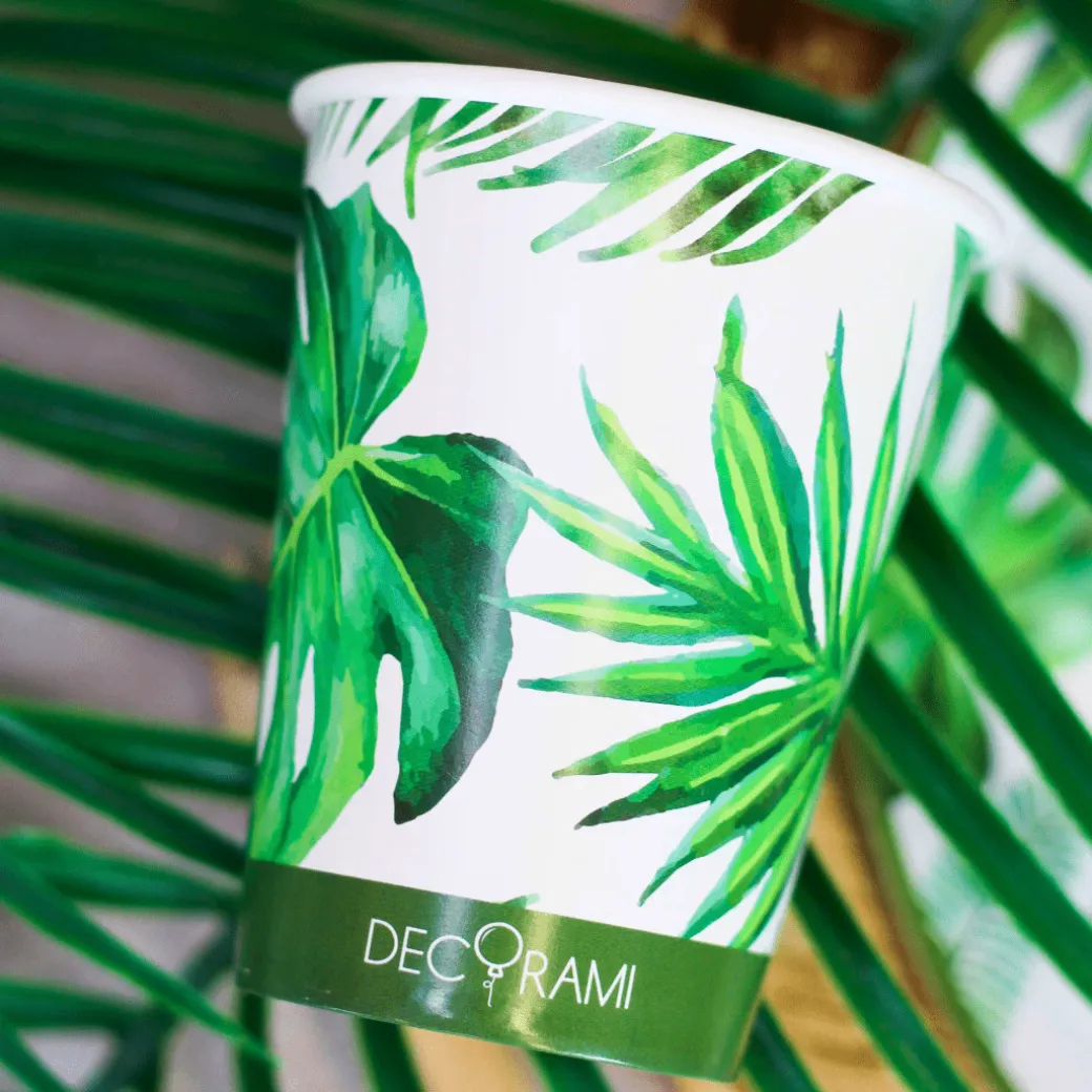 Eco-Pappbecher Tropical 8 Stk.
