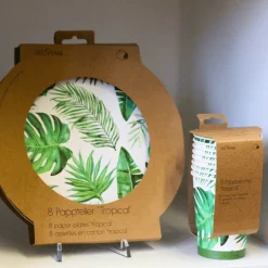 Eco-Pappbecher Tropical 8 Stk.