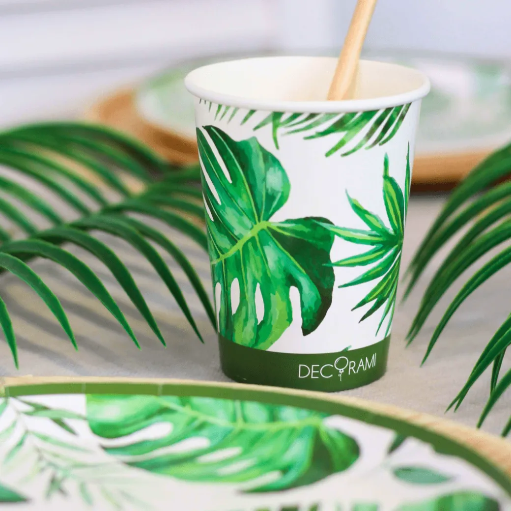 Eco-Pappbecher Tropical 8 Stk.