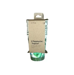 Eco-Pappbecher Tropical 8 Stk.