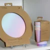 Eco-Pappteller Pastell 8+1 Stk.