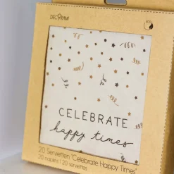 Eco-Servietten "Celebrate Happy Times" 20+ 1 Stk.