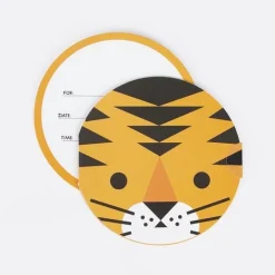 Einladungskarten Tiger 8 Stk.