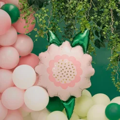 Folienballon Blume Rosa