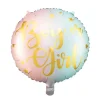 Folienballon "Boy or Girl" Pastell-Gold