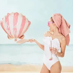 Folienballon "bride to be" Muschel