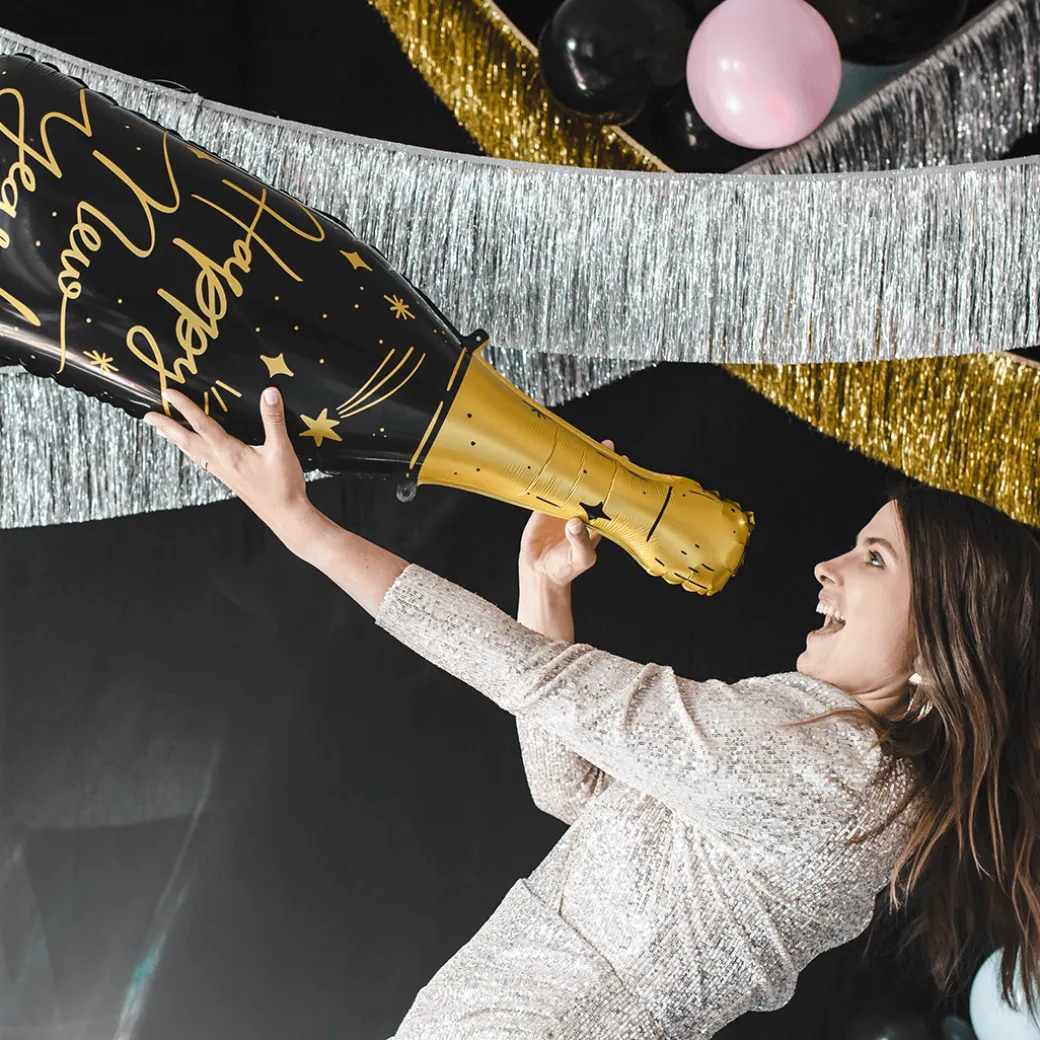 Folienballon Flasche "Happy New Year"