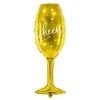 Folienballon Glas Cheers Gold