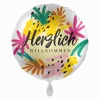 Folienballon "Herzlich Willkommen" Bunt