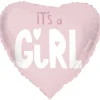 Folienballon "It's a GIRL" Herz