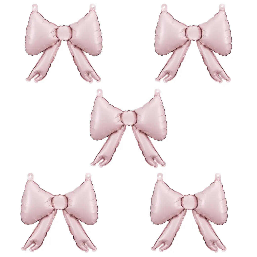 Folienballon Schleifchen Rosa 5 Stk.