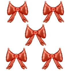 Folienballon Schleifchen Rot 5 Stk.