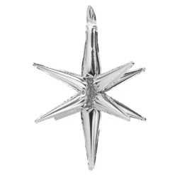 Folienballon Stern 3D 50cm Silber