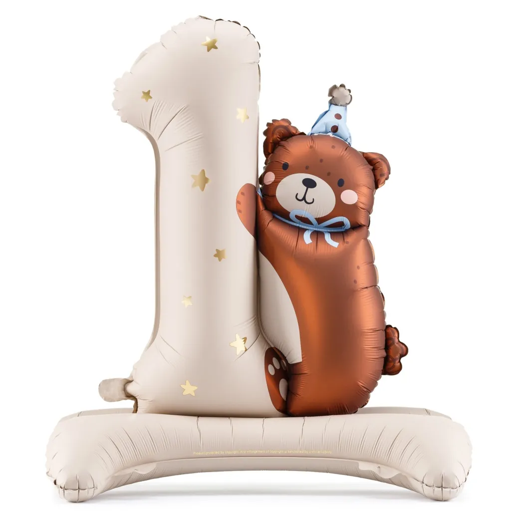 Folienballon Teddy Erster Geburtstag