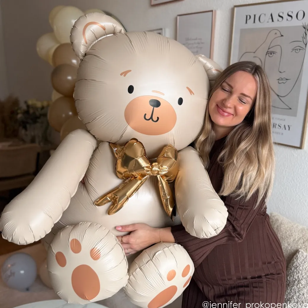 Folienballon Teddy XXL Creme