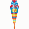 Folienballon XXL Einschulung Schultüte Blau