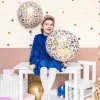 Geburtstagsballon "Happy Birthday" Boho Flowers