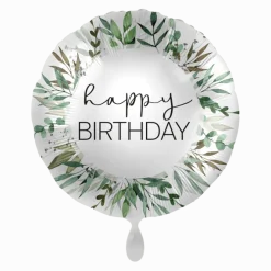 Geburtstagsballon "Happy Birthday" Green