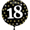 Geburtstagsballon "18" Happy Birthday Sparkles