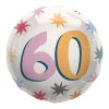 Geburtstagsballon "60" Happy Birthday Bunt