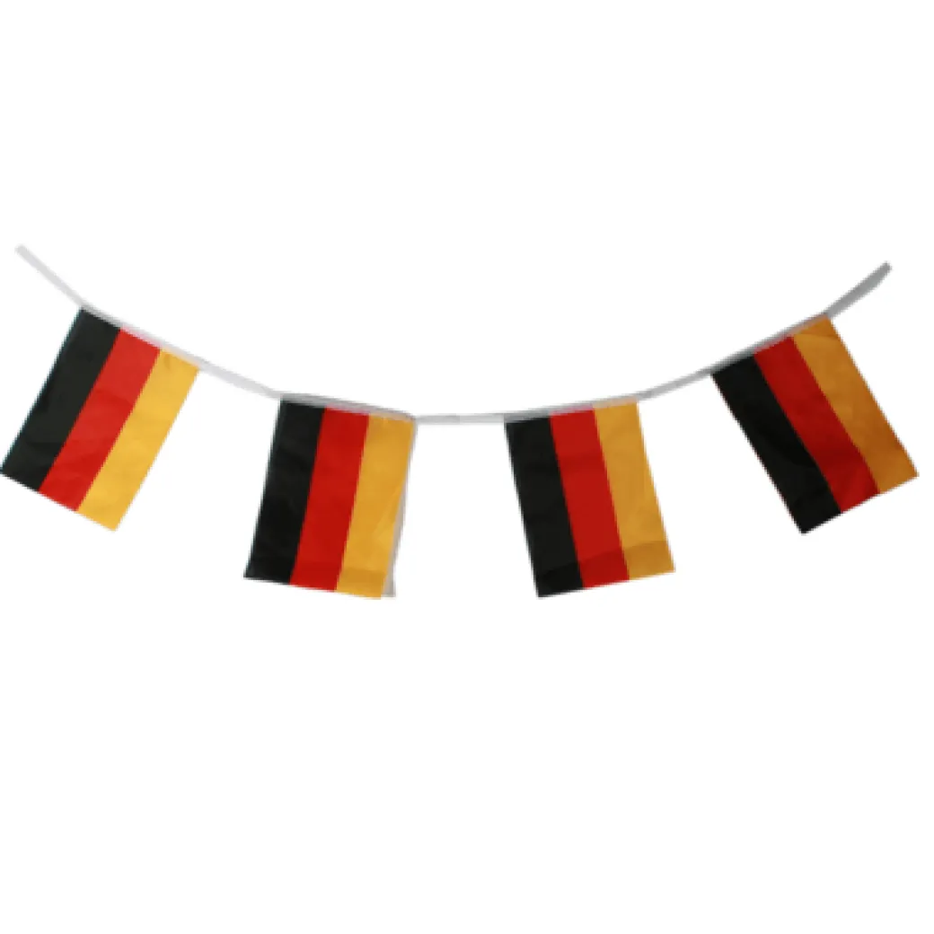 Girlande "Deutschland" Schwarz-Rot-Gold