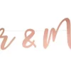 Girlande Mr & Mrs Roségold