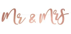 Girlande Mr & Mrs Roségold