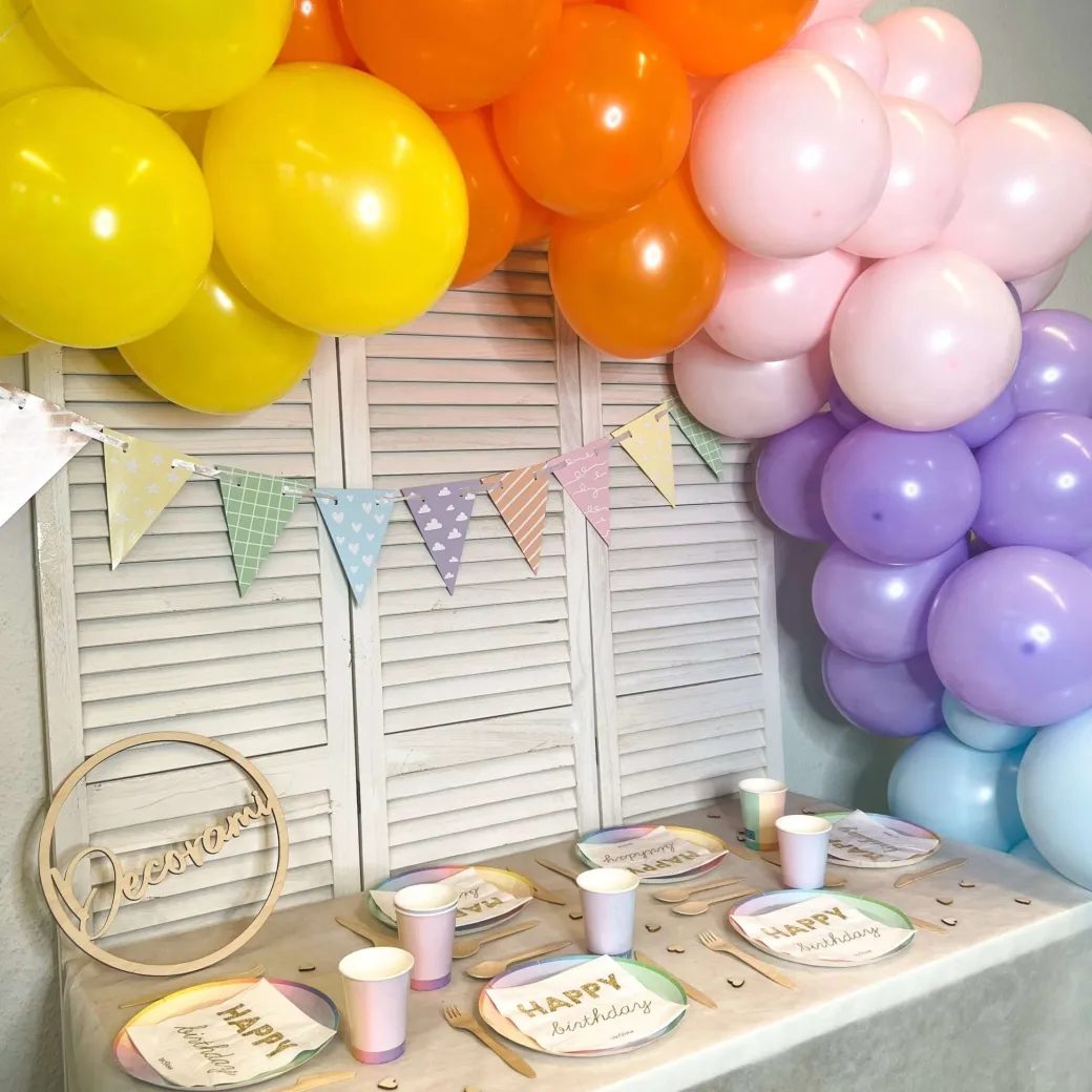 Girlande Regenbogen & Pastell 2-in-1 DIY