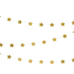 Girlande Sterne Gold